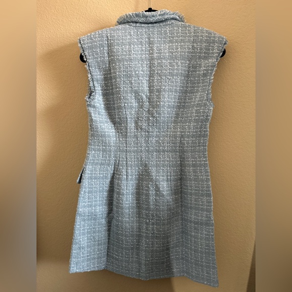Anthropologie Maeve sleeveless tweed blazer mini dress size 6 NWOT - Picture 10 of 10